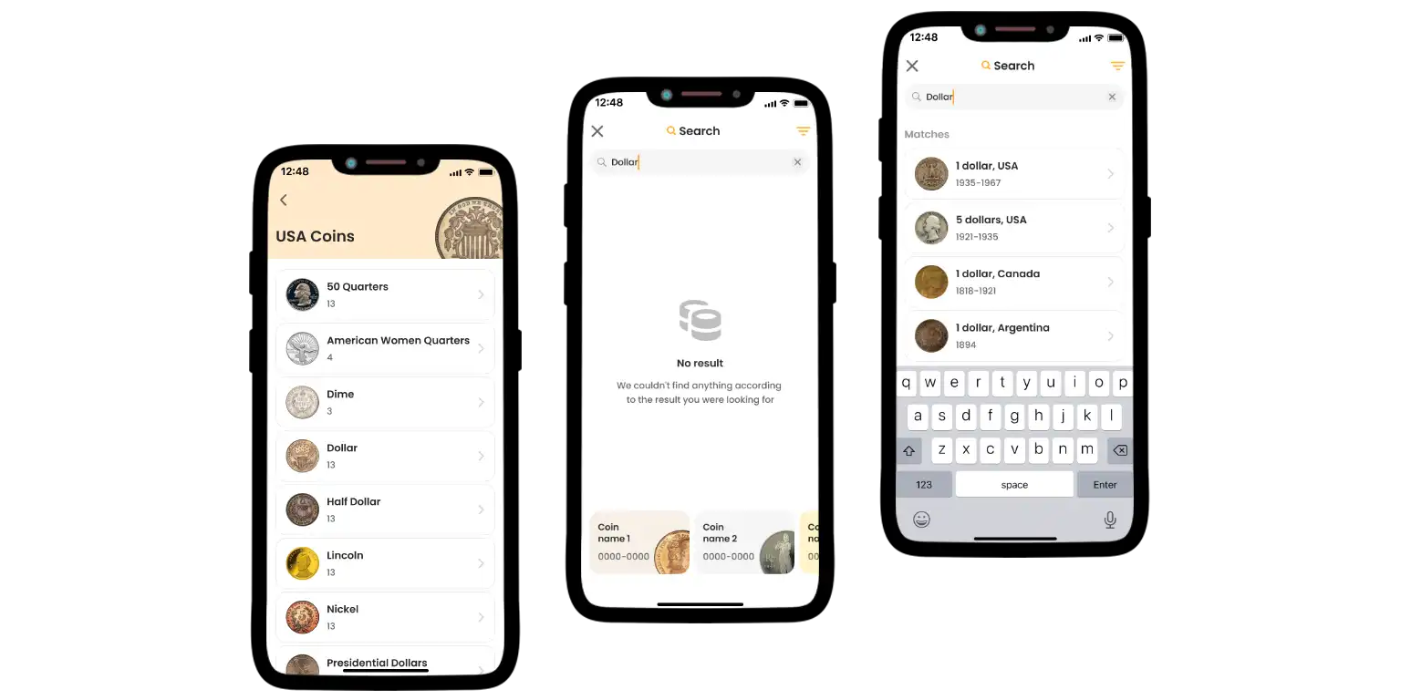 A closer look at the Coin ID Scanner app.